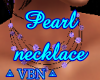 Pearl necklace purple