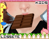 kids chocolate in mouth