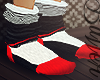 Black Red Stripes Socks