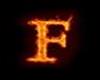 Flaming Letter F