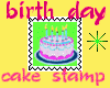 happy birthday stamp