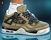Retro 4s Sneakers Camo