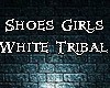 Shoes Girls White Tribal