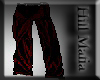 ]HILL[ Red Silk Pants
