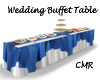 Wedding Blue Buffet Tabl