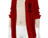 RED OPEN SHIRT 