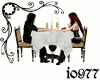 Romantic dinner table