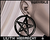 .:H:. Earrings Pentagram