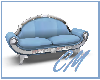 cM! Luxury blue sofa