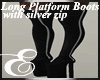 LONG BLACK BOOTS w SLV