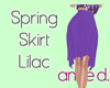 Spring Midi Skirt Lilac