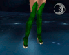 Sexy Green Velvet Boots