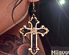 Cross Earrings | Antique