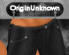 :OU Black Leather Pants