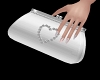 Shiny Silver Gala Clutch