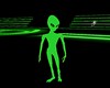 Green Dancing Alien