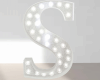 Anim White Glit Letter s