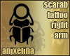 scarab tattoo (r.arm)
