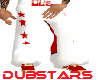 DUBSTARS-Red/White Pants