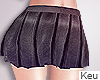 ʞ-Leather Pleated Skirt
