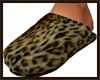 Slippers-Leopard Fur