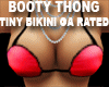 Red Booty Thong Bikini