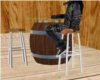 country barrel table