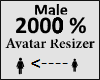 Avatar scaler 2000% Male