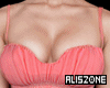 Pink Gathered Mini Dress