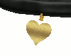 Gold heart collar
