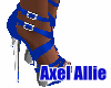 AA Blue & Silver Heels