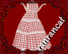 +long dress plaid red