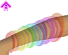 15 GEL bracelets rainbow