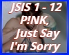 Pink Just Say I m Sorry