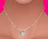 Bezel Diamond Necklace S