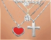 Silver Heart  Necklace
