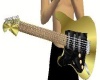 Gold Lefty Guitar