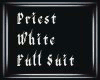 Priest White Full Suit