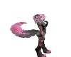 pink/black furry tail