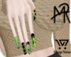 [MR] Custom Green Nails