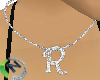 R Letter Necklace Name