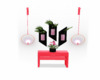 Pink side table