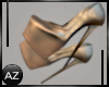 *az*Luxury gold Shoes