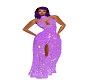light purpleglitter gown