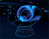 chair neon blue