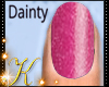 Pink Glitter Gloss Nails