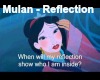 Mulan - reflection