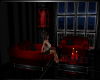Red Black Couples Chairs