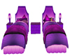 purple double beds