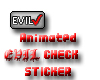 Evil Check Sticker
